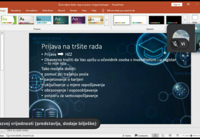 Sudjelovanje na online  radionici  „Život nakon škole – koja su prava i mogućnosti“