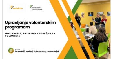 Sudjelovanje na edukacijama o upravljanju volonterskim programom