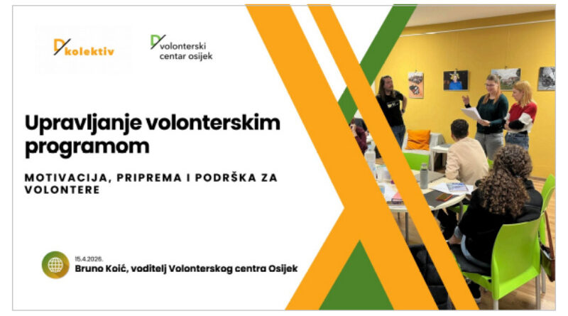 Sudjelovanje na edukacijama o upravljanju volonterskim programom
